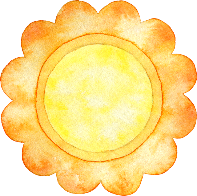 №709花の形のカラフルなミニフレーム(オレンジ)